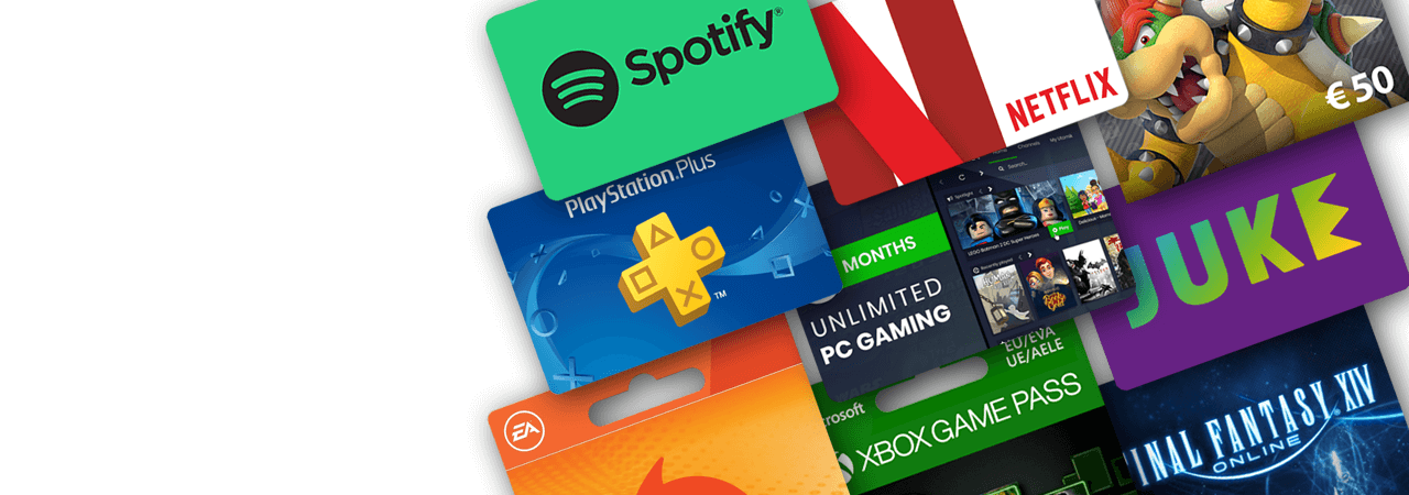 Game, TV and music subscriptions